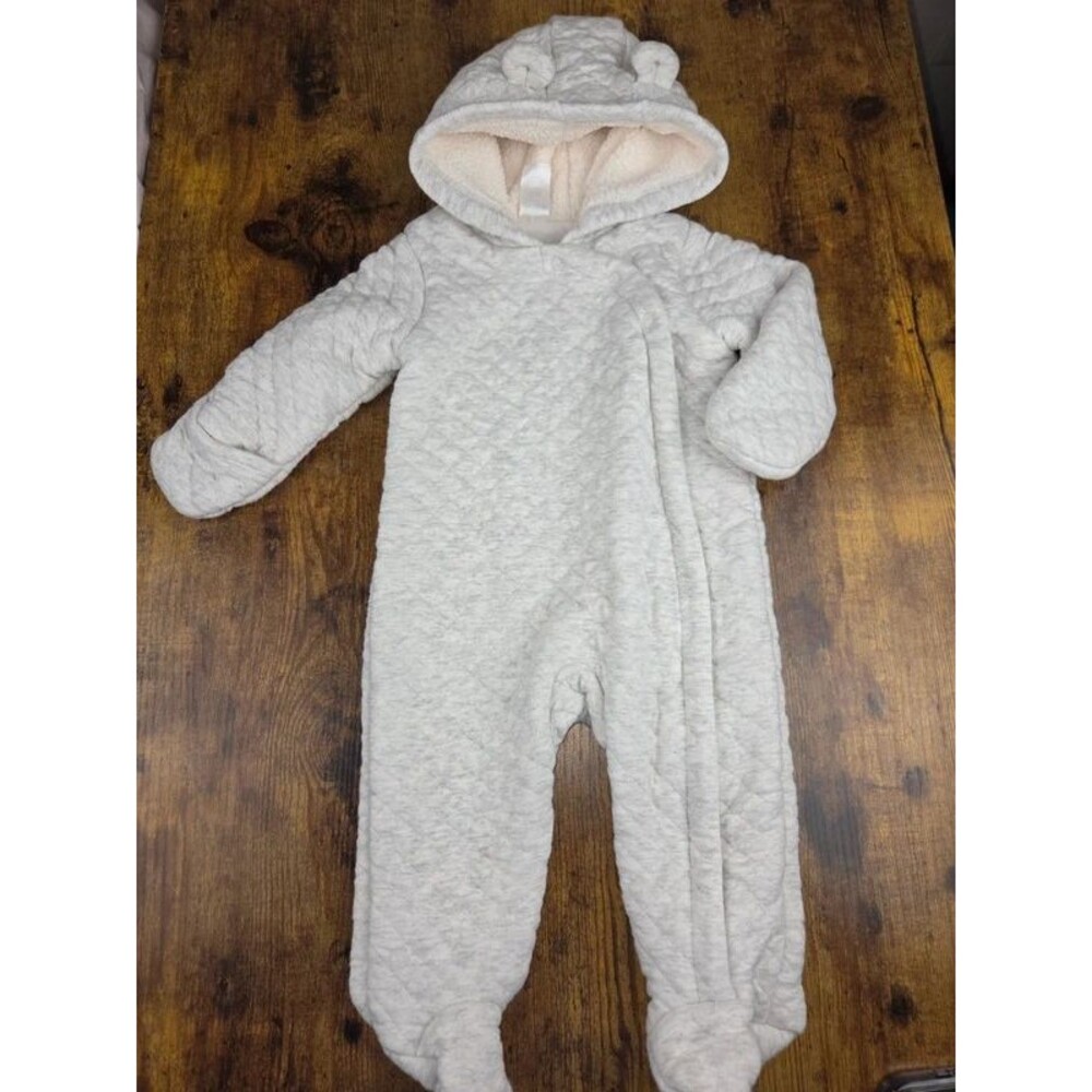 Carter’s 3 months Unisex Button Up Footed Quilted Jumpsuit